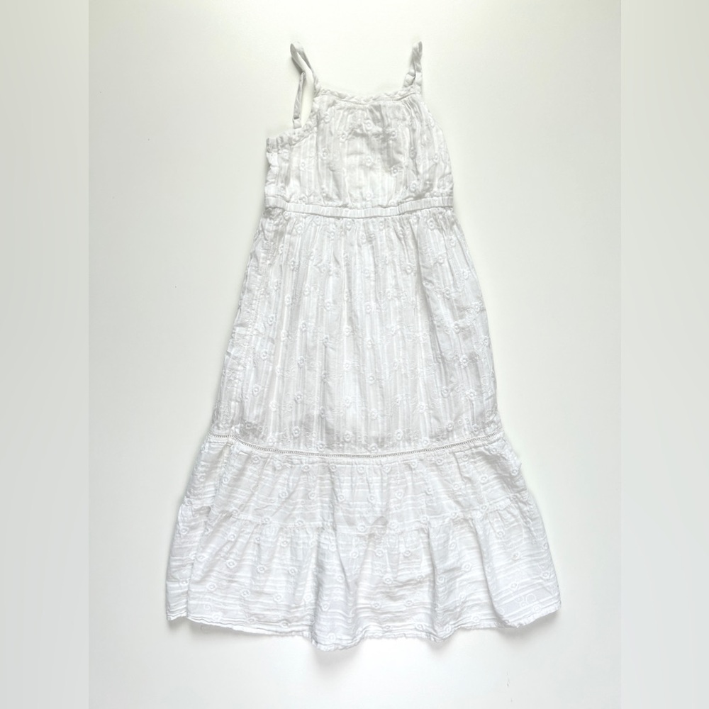 Cat & Jack Girls White Dress, Size S (6/6X)